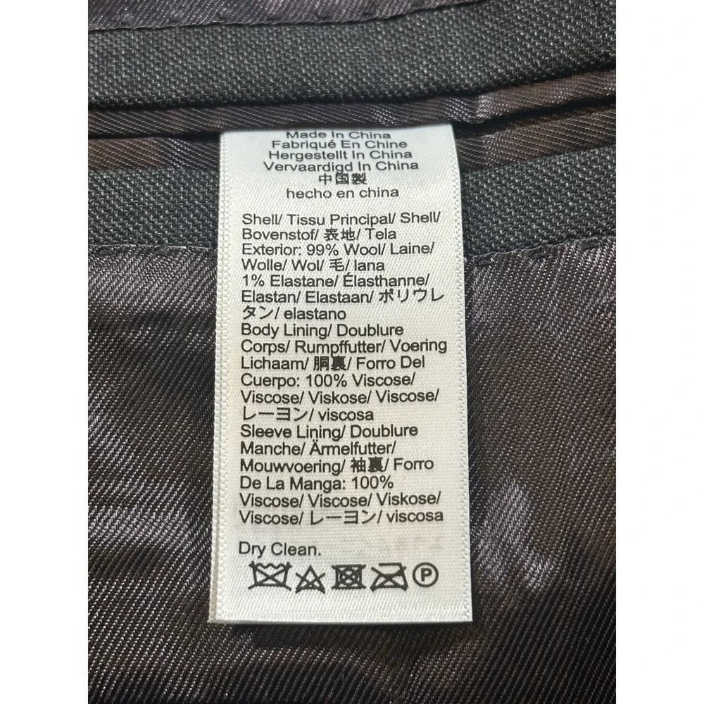 J Crew Mens Suit 40S Blazer 31x28 Slacks Grey Tollegno Wool Italian Fabric EUC